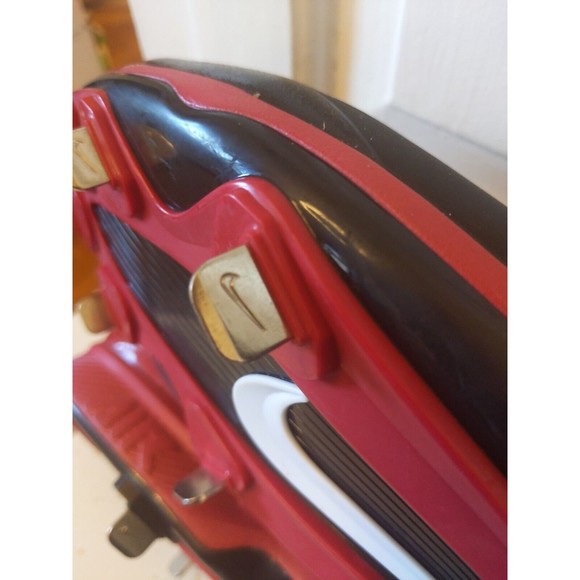 Nike Men's Huarache Pro Low Metal Baseball Cleats NEW 599233 016 Black Red SZ 15 - Picture 11 of 11